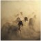 migration of horses Square 24x24 Canvas - Corporate Office Art